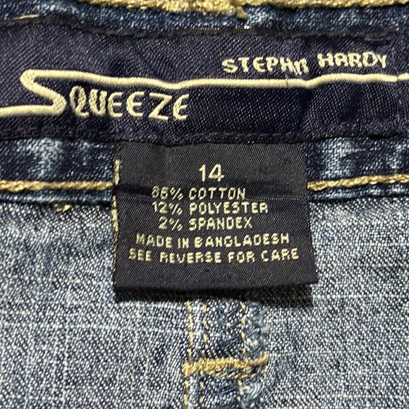 Squeeze Blue Denim Skirt Size 14 - Picture 2 of 4